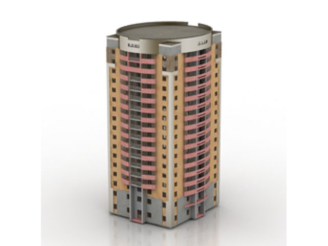 Free Building N757 3D model For Architecture 3Ds Max Model Download